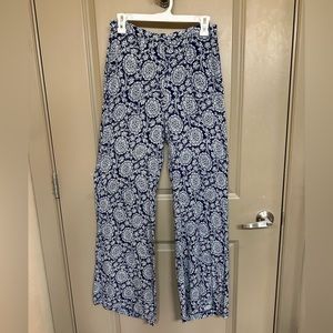 High-waisted flair pants